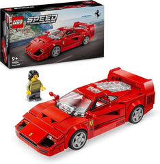 LEGO Speed Champions Ferrari F40 Supersportwagen, Spielset mit baubarem Spielzeugauto und Minifiguren-Fahrer, Sammelbauset für Kinder, Geschenk für Jungen und Mädchen 76934 Bausets Besuchen Sie den LEGO-Store Standardtitel