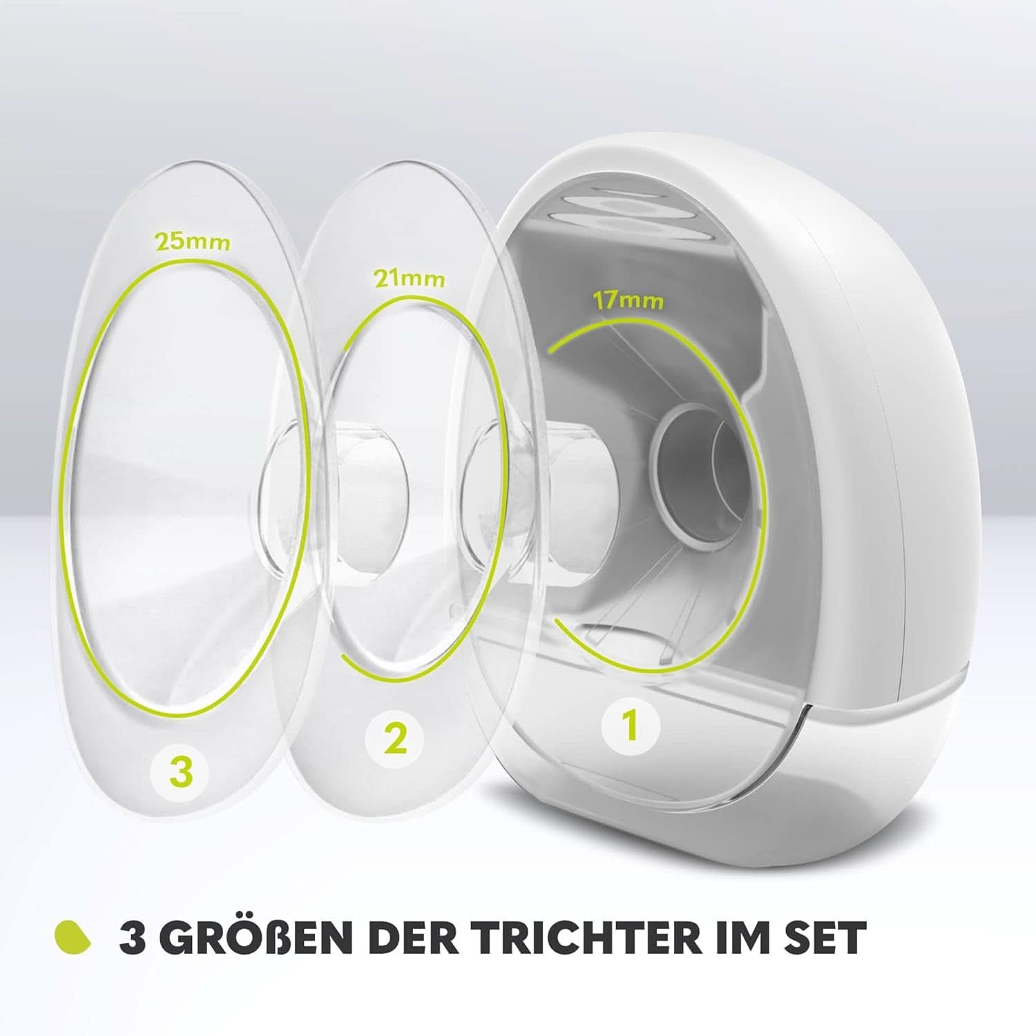 Elektrische Milchpumpe LIONELO Fidi Free 2, Massagemodus, 5 Intensitätsstufen Zubehör Essen und Stillen Bebe Naty Shop