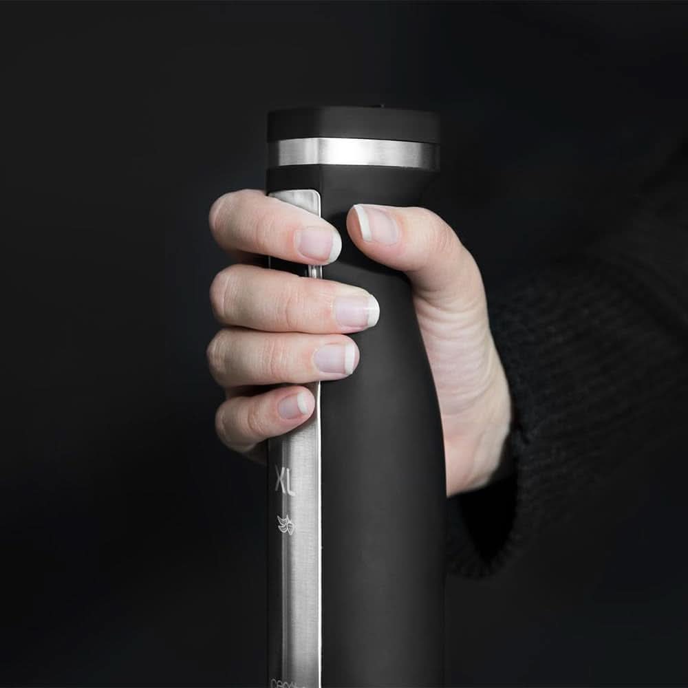 Cecotec Handmixer Powergear 1500 – Klingen aus Titanbeschichtung, 21 Geschwindigkeitsstufen, 1500 W, inklusive Glas mit Deckel. (Schwarz Und Edelstahl, XL) Kitchen Naty Shop