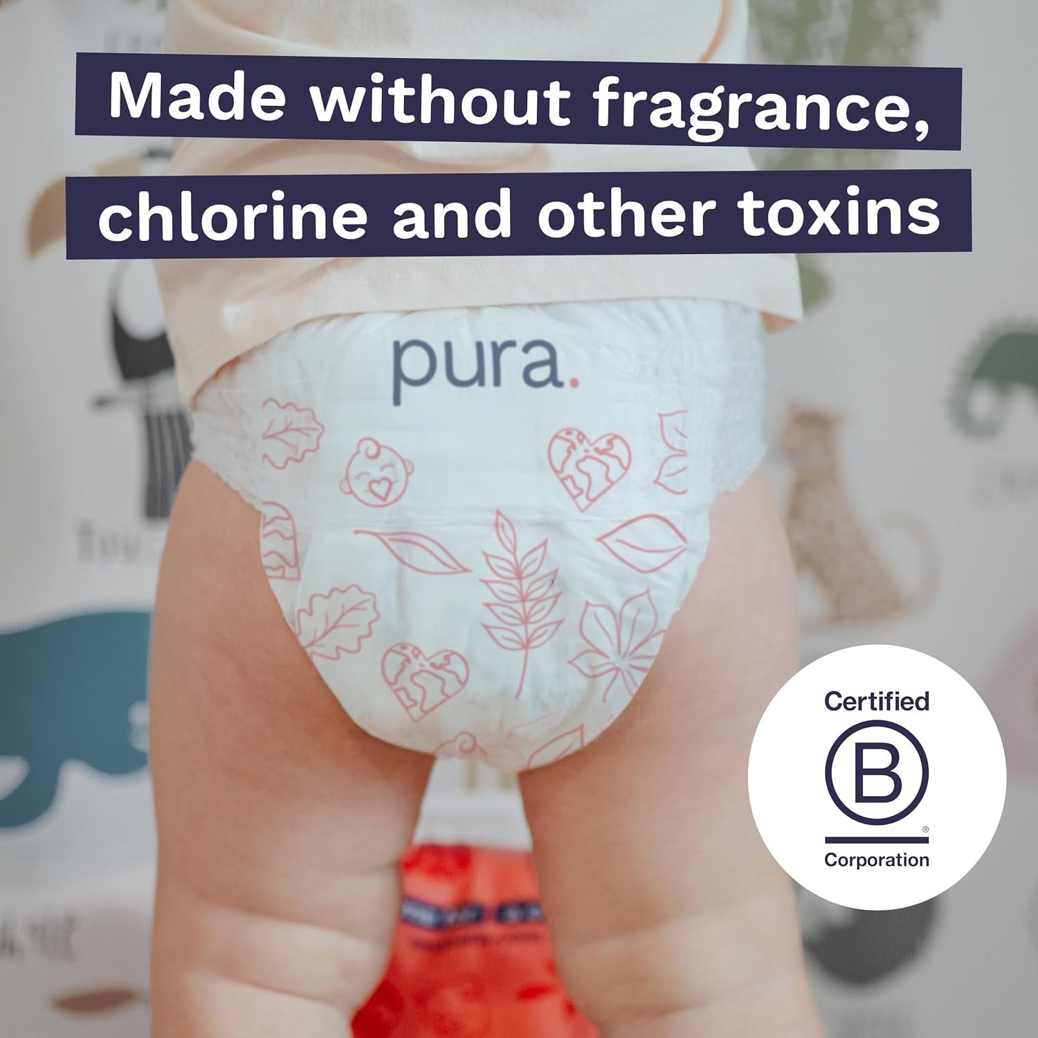 Umweltfreundliche Höschen, Größe 7 (17 kg+), 16 Stück, Einwegunterwäsche für empfindliche und allergische Haut, parfümfrei, seitlicher Kordelzug