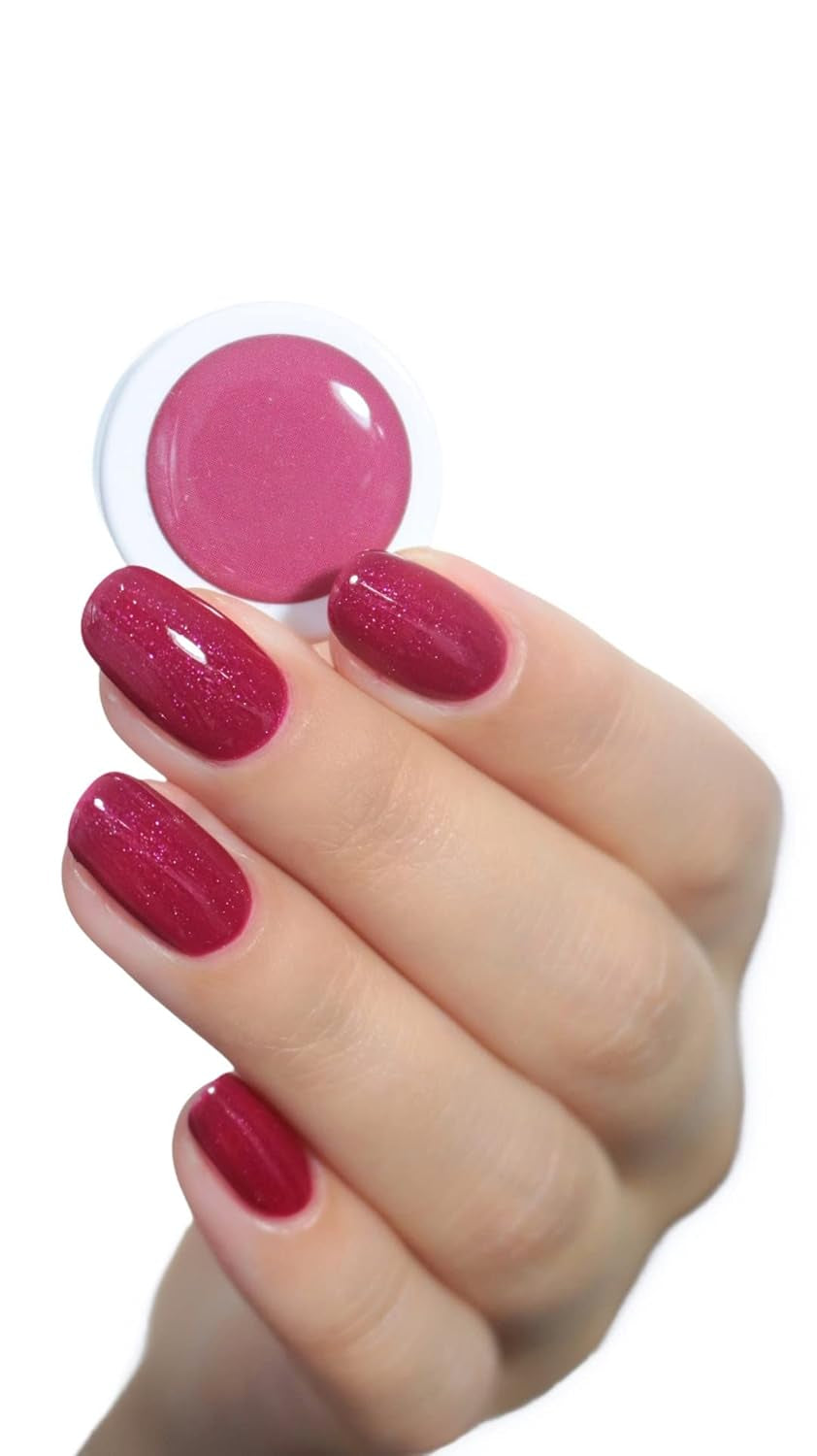 UV-Nagellack alessandro Striplac Elegant Ruby – Zart und langanhaltend – Einfache Entfernung dank Peel-Off-Entfernungstechnologie – Vegan und tierversuchsfrei – 8 ml