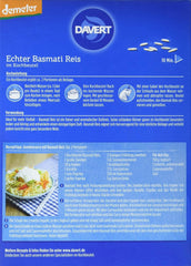 Davert Bio-Basmatireis im Kochbeutel, 2 Beutel, 250g