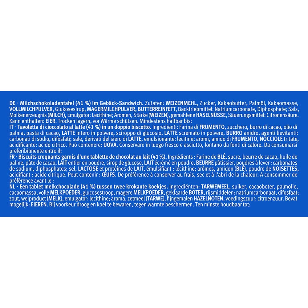 ABHOLEN! minis Original + Choco&Milk (1 x 1,06 kg), Mini-Snackriegel mit einer knusprigen Milchschokoladentafel zwischen zwei Keksen, Packungen mit 100 Portionen