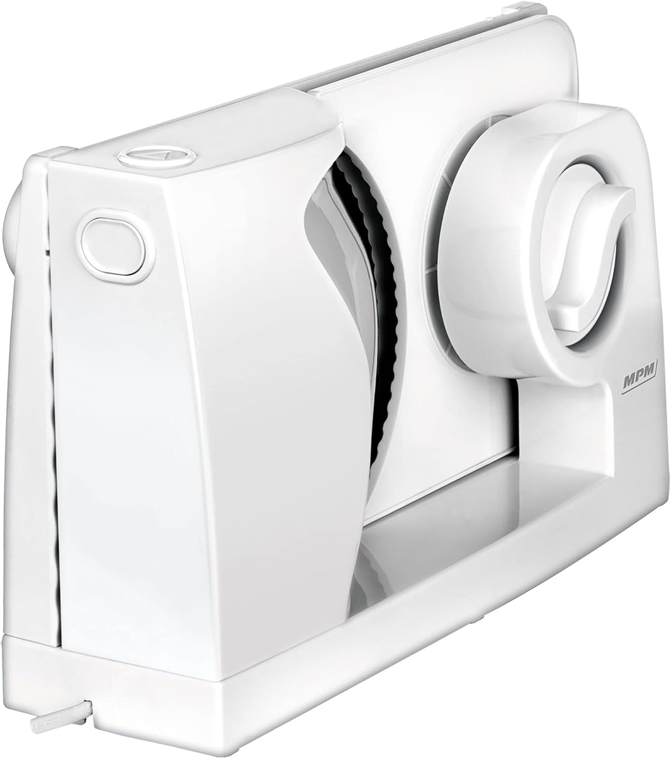 MPM MKR-05 Universeller elektrischer Allesschneider, einstellbare Schnittstärke bis 15 mm, 150 W. Aktenvernichter und Schneidemaschinen Naty Shop