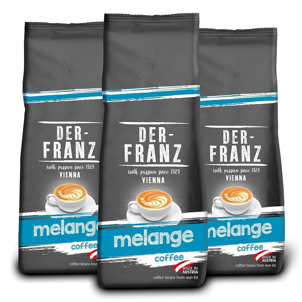 Der-Franz Espresso Organic Coffee, Intensitate 5/5, Arabica și Robusta organice, boabe întregi Cafea Naty Shop 3 x 500 grame Amestec