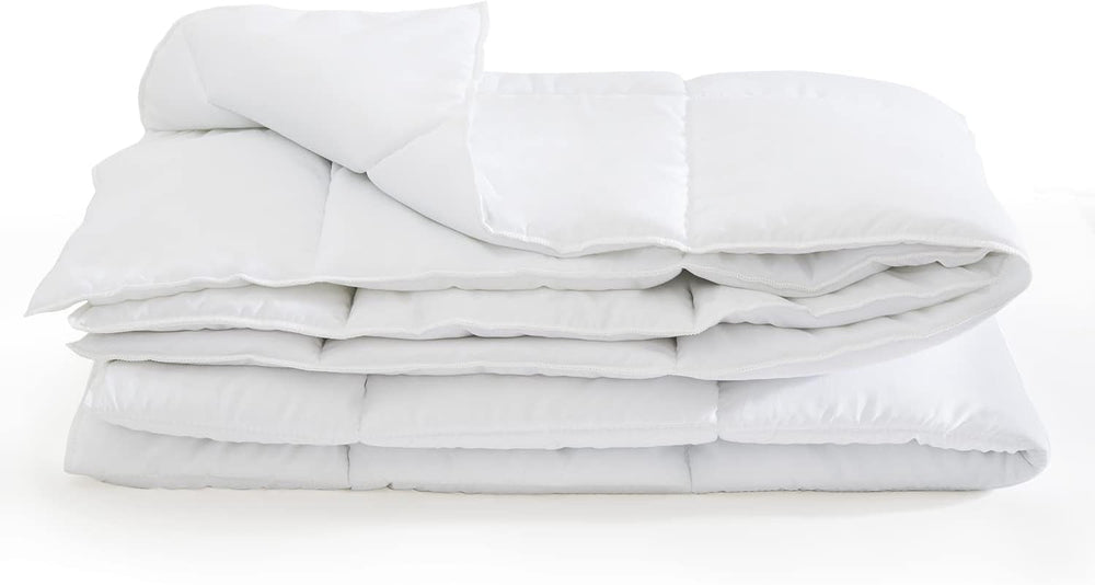 Steppdecke 200 x 200 cm Sommerdecke Oekotex 100 Mikrofaser waschbare weiße Steppdecke Steppdecken und Steppdecken Naty Shop