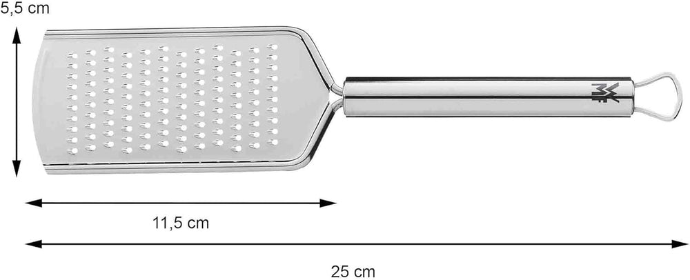 WMF Profi plus Käsereibe aus Edelstahl 25 cm, feine Rasierfläche Schäler Naty Shop