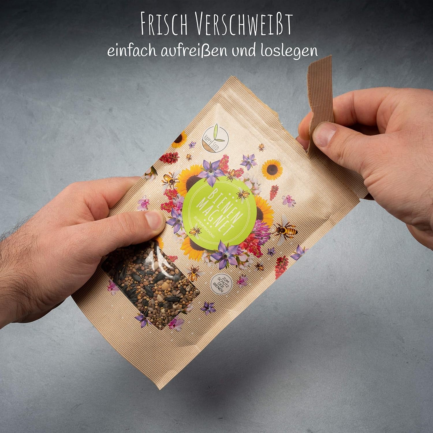 100 g Wildblumensamen für eine farbenfrohe Bienenweide – lebendige und nektarreiche Wildblumensamenmischung für Bienen und Schmetterlinge (inklusive KOSTENLOSEM eBook)