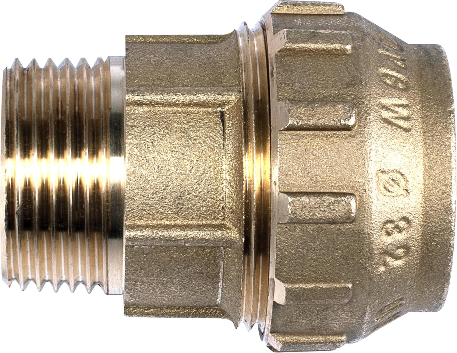 Racord de compresie Cornat - filet exterior Ø 32 mm x 1 inch - alamă - cu un filet exterior - racord pentru țeavă PE-HD / T617532