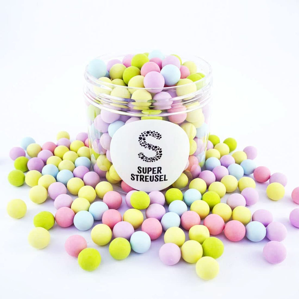 Super Streusel, essbare Zuckerperlen mit Schokoladenfüllung, 170 Gramm Naty Shop