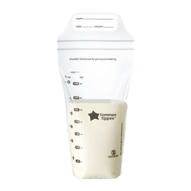 Tommee Tippee Closer to Nature Pungi pentru depozitarea laptelui matern, pre-sterilizate, 350 ml Accesorii Hrana si Alaptare Bebe Naty Shop