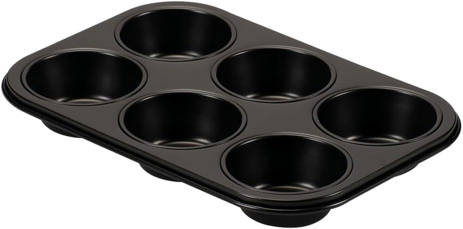 , Form 6 Muffins 18,5x27cm, schwarz Formen und Backbleche Naty Shop 6 Muffins