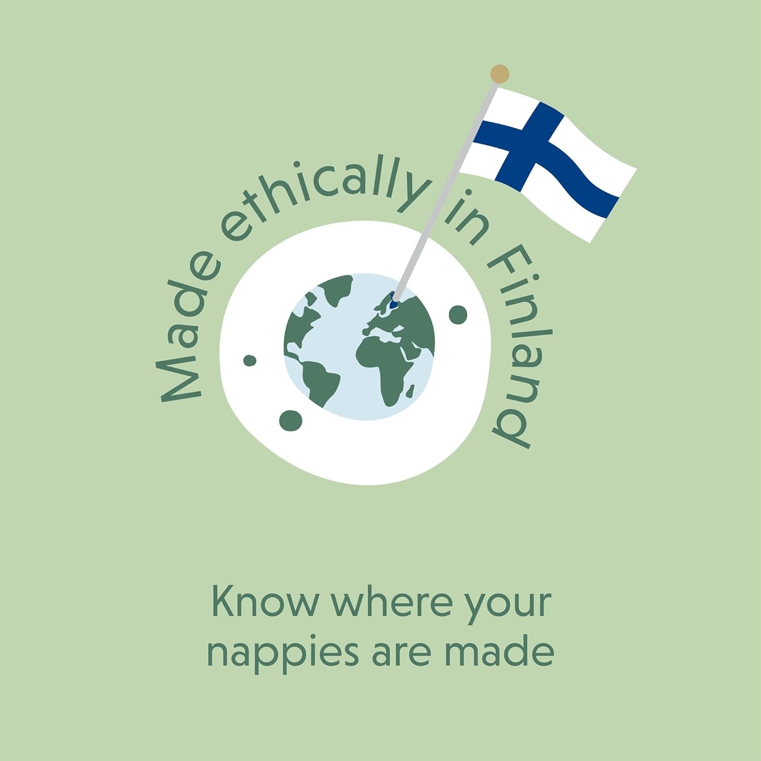 Mumin-Baby-Öko-Windeln, Größe 3, 5–8 kg, 48 Stück, hochwertige weiche Windeln | Weich und hautfreundlich, atmungsaktiv, saugfähig, keine unnötigen Chemikalien |