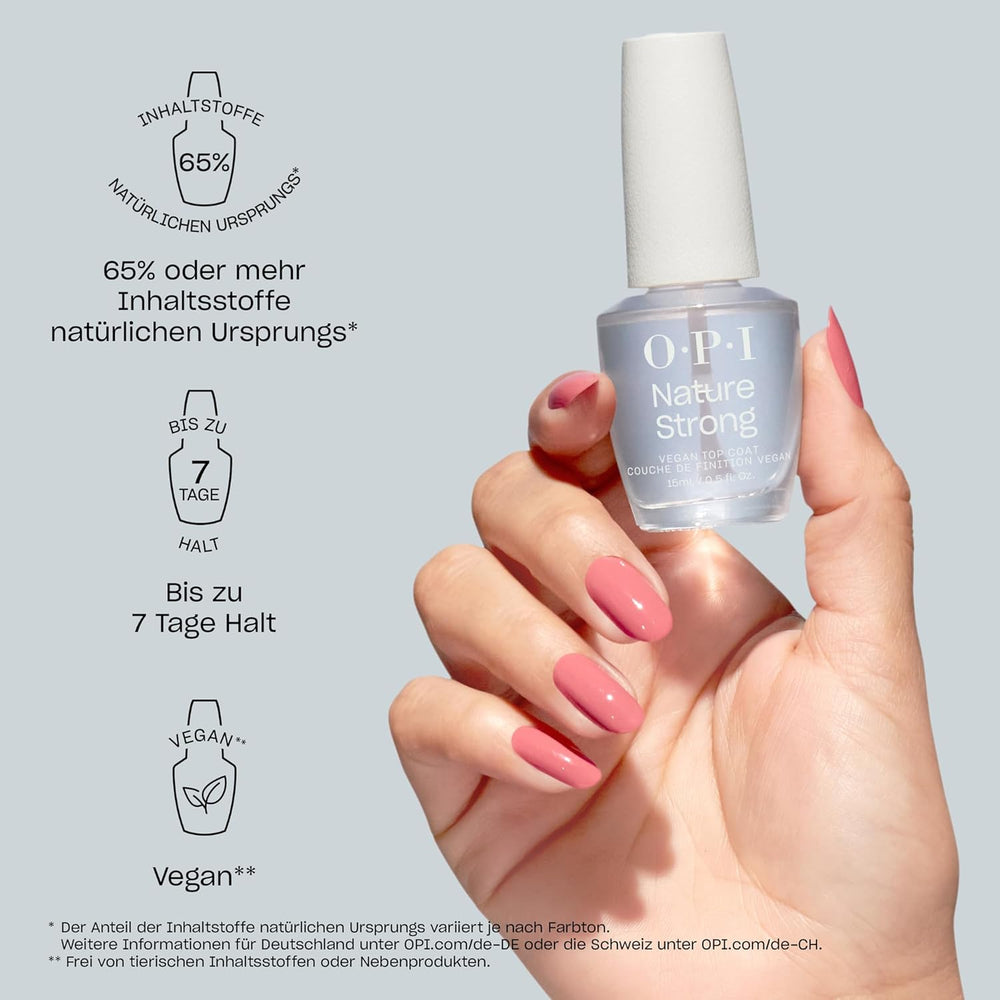 OPI Nature Strong Pink und Nude Shades – langanhaltender Nagellack mit einer innovativen, veganen Formel mit natürlichen Inhaltsstoffen – für strahlende Nägel