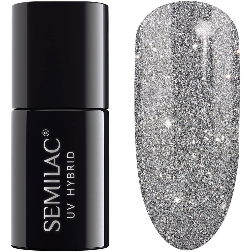 Semilac UV Nagellack Hybrid 404 Black Beans Muffin 7ml Kollektion Tastes of Fall