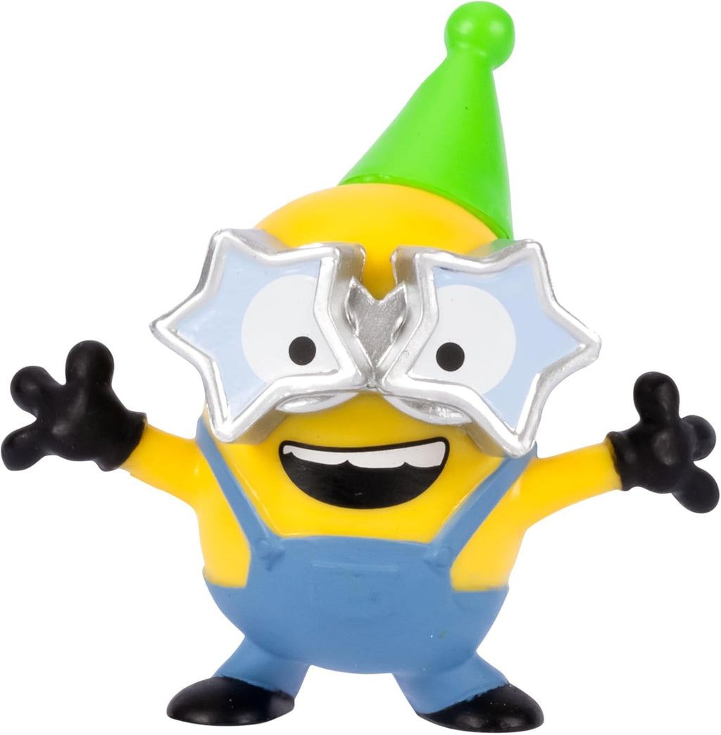 MINIONS I - Simply Incorrigible 4, pachet de 4 figurine Party Bus Troupe. Figurine de colecție înalte de 5,8 cm. Pachetul conține 3 figurine vizibile plus 1 figurină surpriză ascunsă Action figures Naty Shop