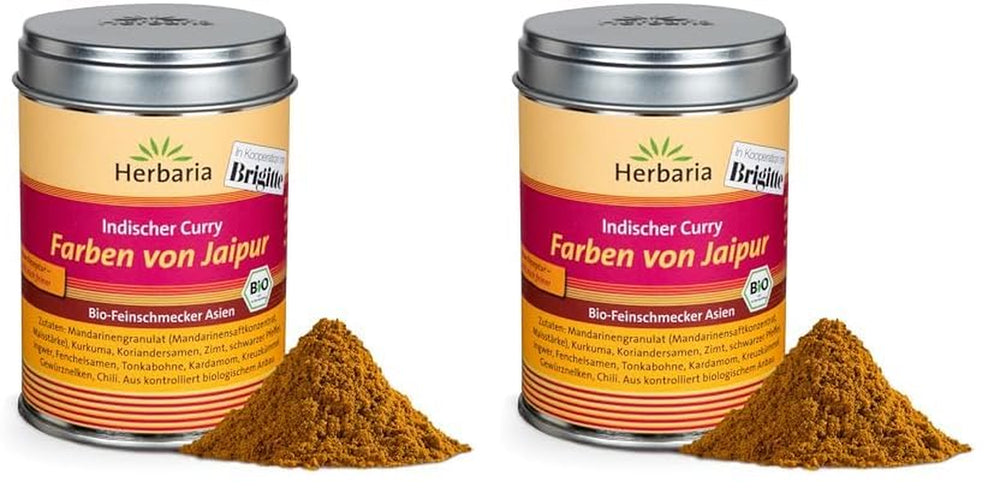 Herbaria Good Old Mild Curry bio 80g M-Dose – Currypulver, Currymischung - Bio-Gewürzmischung für klassische Curry-Spezialitäten z.B. Currywurst – erlesene Zutat in nachhaltiger Aromaschutz-Dose