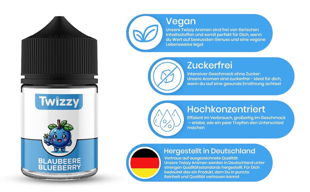 Twizzy Cranberry, Lebensmittelaroma - 60 ml - Intensives Aroma - Ideal zum Backen Aromen Naty Shop
