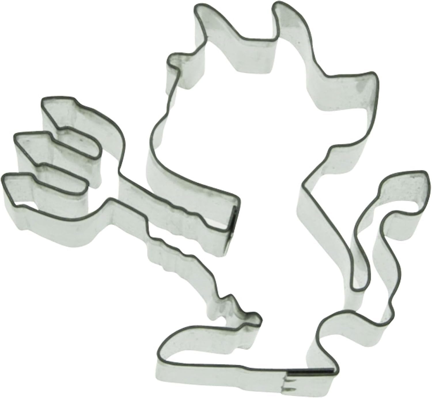 Städter Ausstecher Teufel, Edelstahl, Silber 7 cm