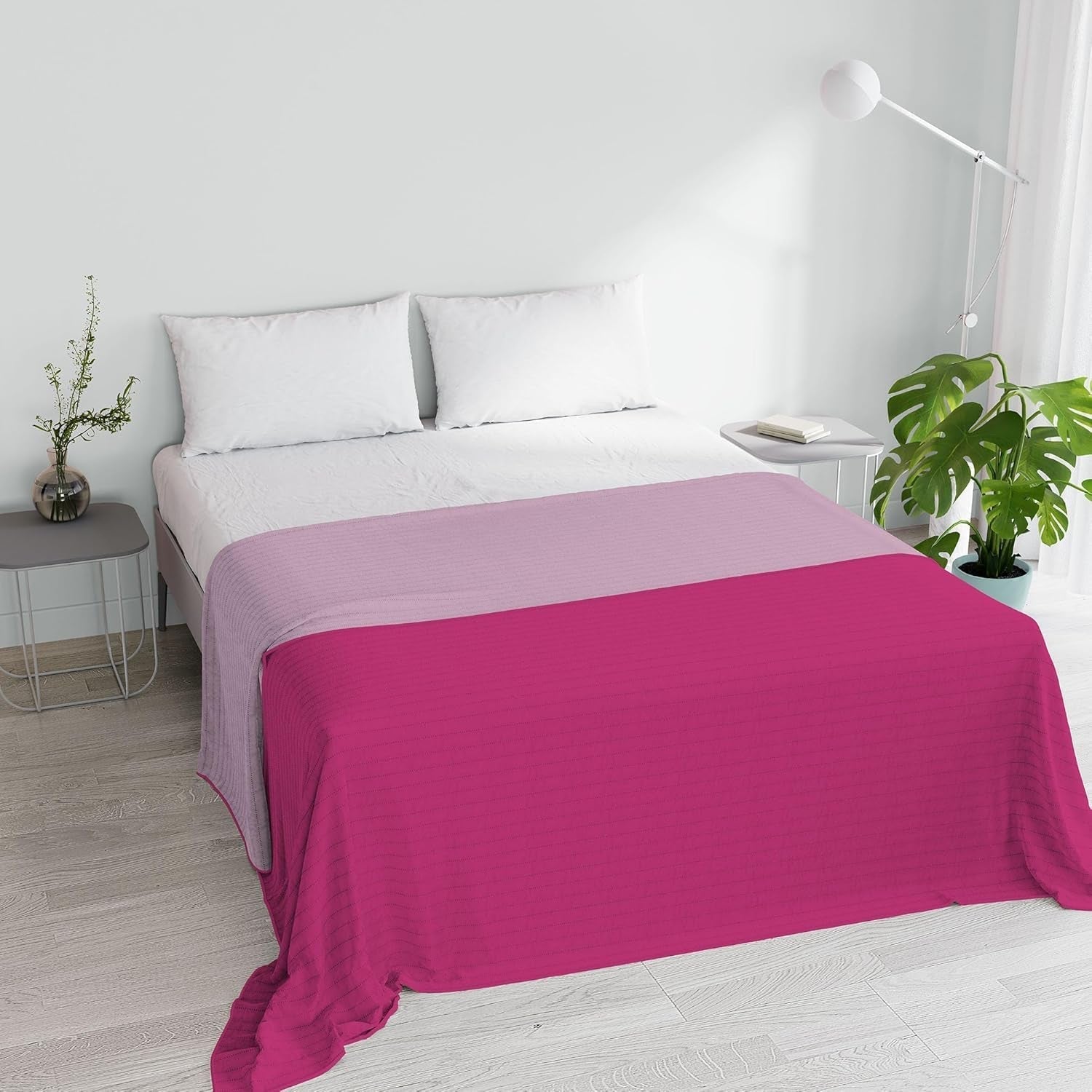 Sommersteppdecke aus Mikrofaser in Orange/Rost für Doppelbett 250 x 250 cm Steppdecken und Steppdecken Naty Shop Flieder/Fuchsia Ehebett 250 x 250 cm