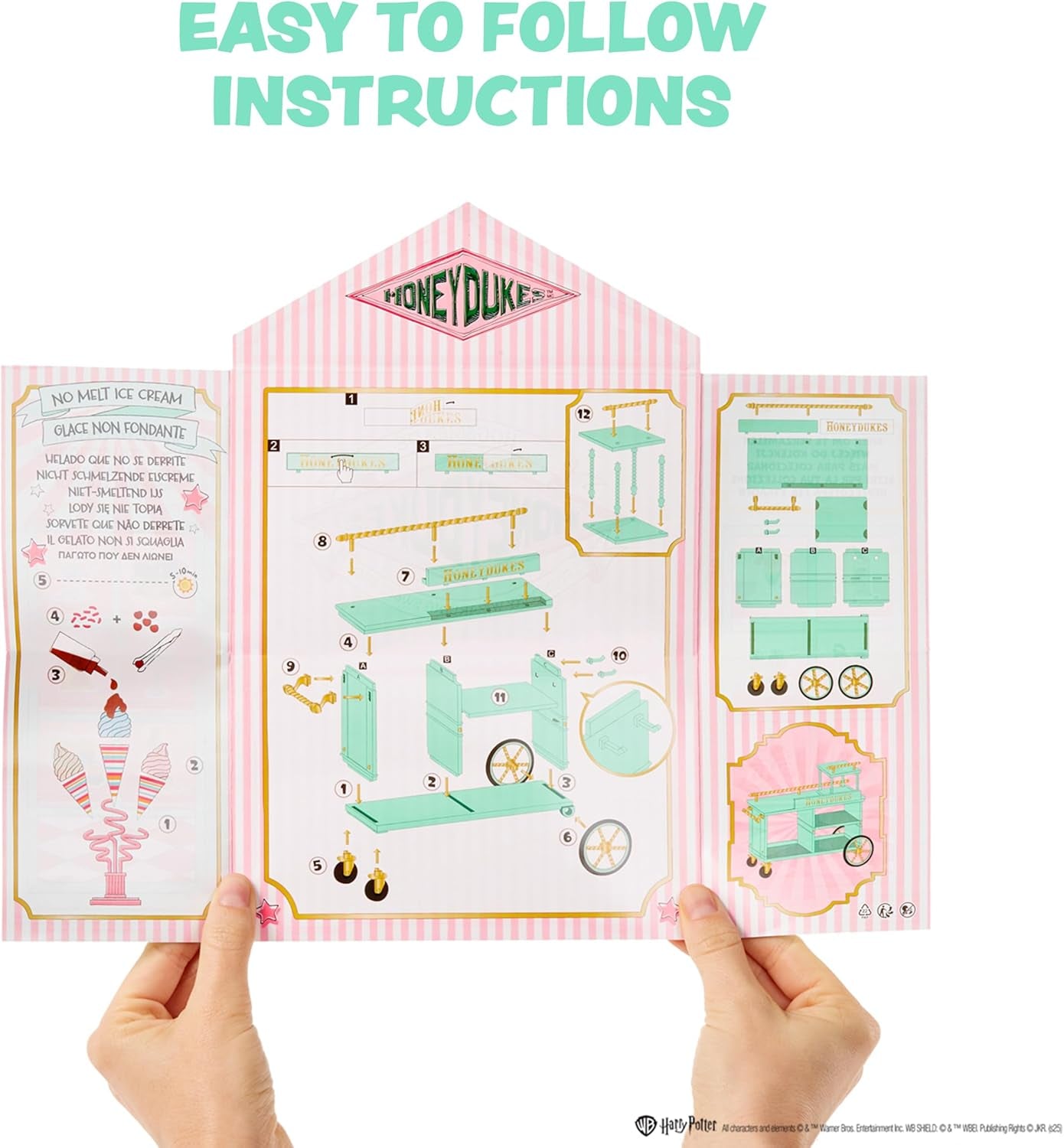 MGA's Miniverse Make It Mini Honeydukes Trolley- Harry Potter Mini-Sammlerstücke, 50+ Teile, Kunstharz-Bastelspiel, Nachgebildete Lebensmittel, Für Sammler & Kinder ab 8, Nicht ESSBAR