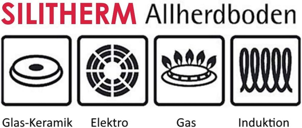 Silit Calabria Induktionspfanne, Edelstahlgriff, ofenfeste Naty Shop Töpfe und Pfannen