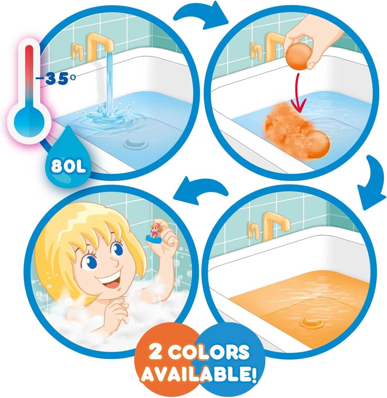 INKEE SURPRISE PAW PATROL, Badebombe für Kinder mit Überraschung, Cola-Geschmack, Schaumeffekt, 80 Gramm Dusche und Bad Naty Shop