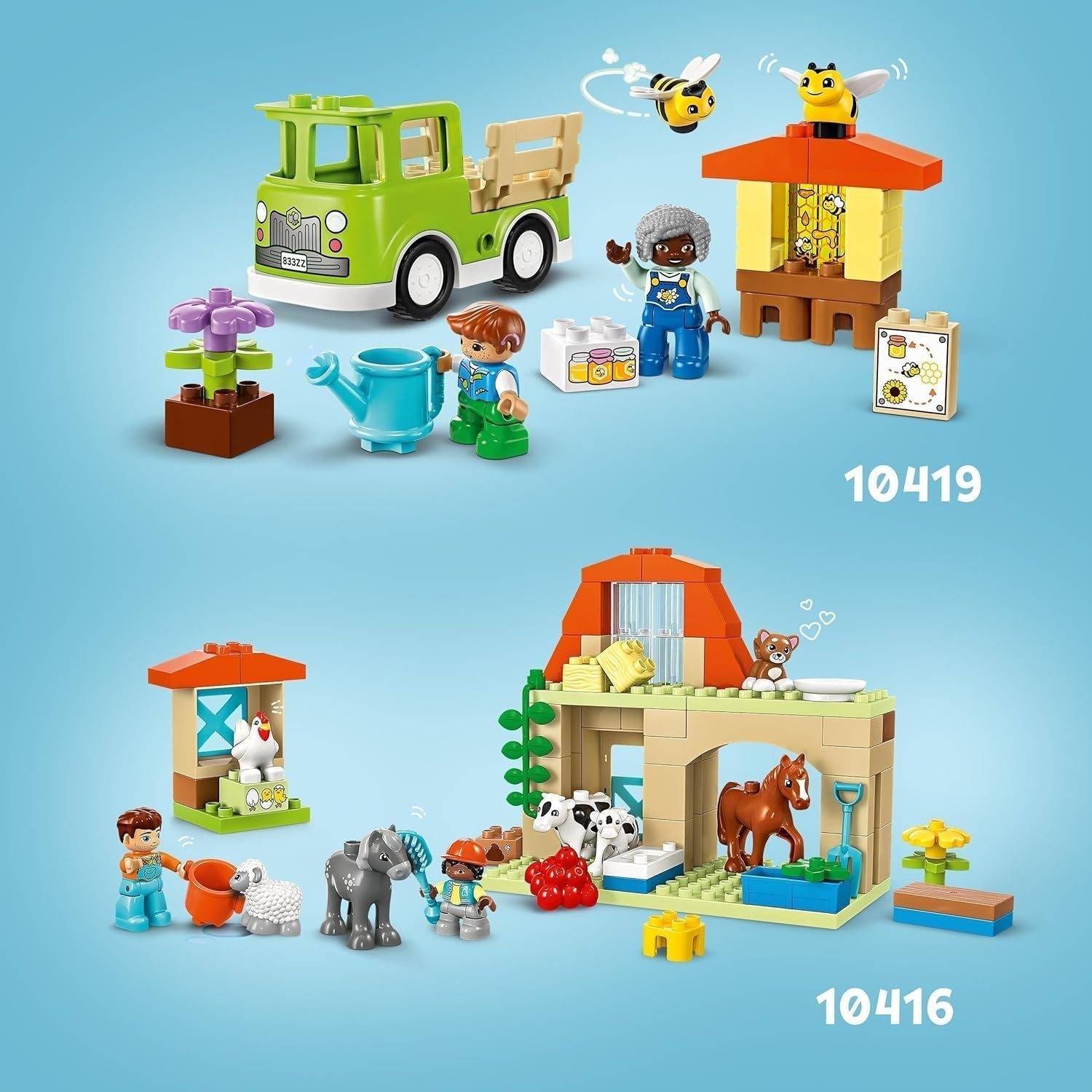 LEGO DUPLO Town Imkerei und Bienenstöcke, Lernspielzeug für Kleinkinder mit 2 Figuren und einem mobilen Truck, Bau- und Umbauset, Spielzeug für Kleinkinder ab 2 Jahren 10419 Bausets Besuchen Sie den LEGO-Store