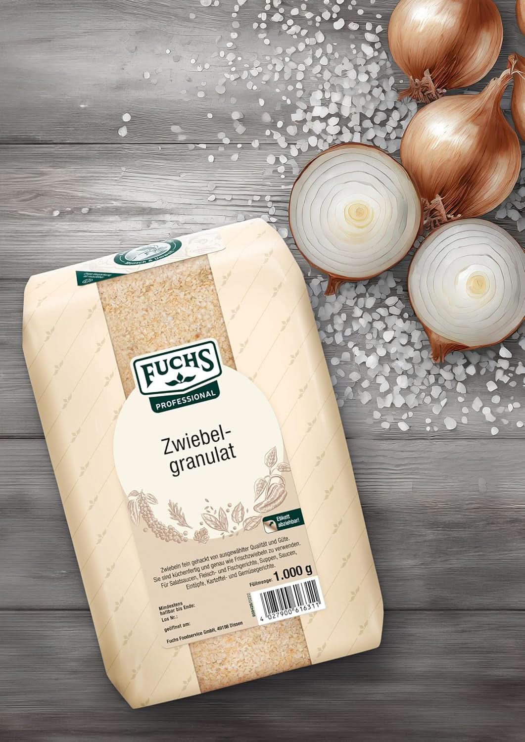 Fuchs Profi Zwiebelgranulat, 1 kg Gewürze Naty Shop
