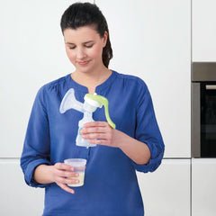 MAM Elektrische und manuelle Milchpumpe 2 in 1, mit 9 Stimulationsstufen, enthält 2 Flaschen, einfacher Start, grün Zubehör Essen und Stillen Bebe Naty Shop