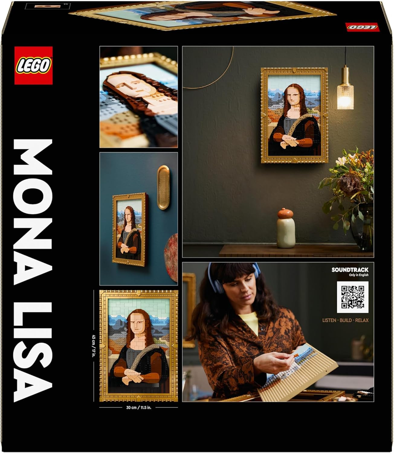 LEGO Art Mona Lisa, Erwachsenenset, Leonardo Da Vinci-Gemälde zum Aufhängen, kreative Aktivität für Männer und Frauen, Geschenk für Kunstliebhaber, italienische Renaissance-Kunst 31213 Bausets Besuchen Sie den LEGO-Store