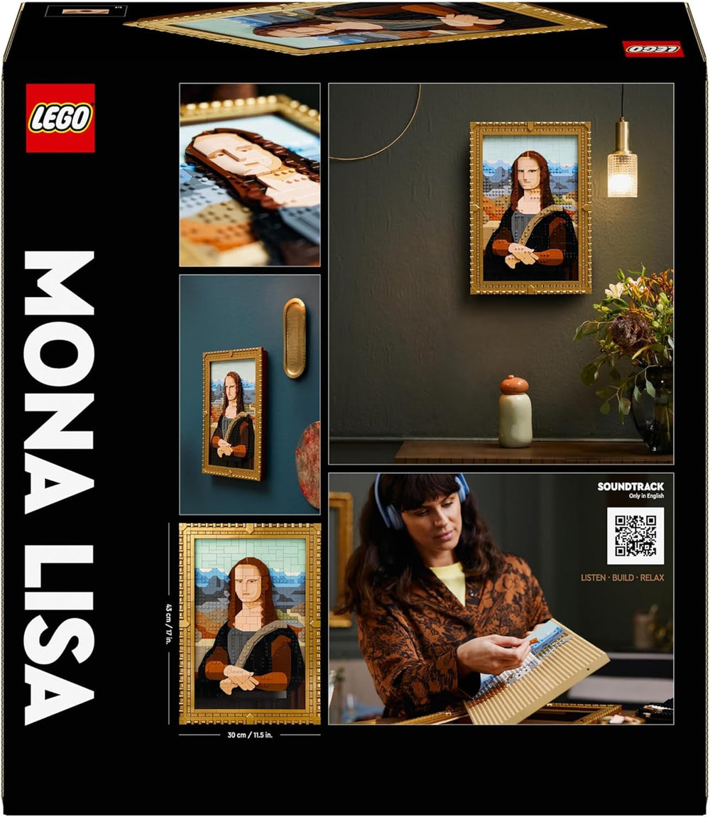 LEGO Art Mona Lisa, Erwachsenenset, Leonardo Da Vinci-Gemälde zum Aufhängen, kreative Aktivität für Männer und Frauen, Geschenk für Kunstliebhaber, italienische Renaissance-Kunst 31213 Bausets Besuchen Sie den LEGO-Store