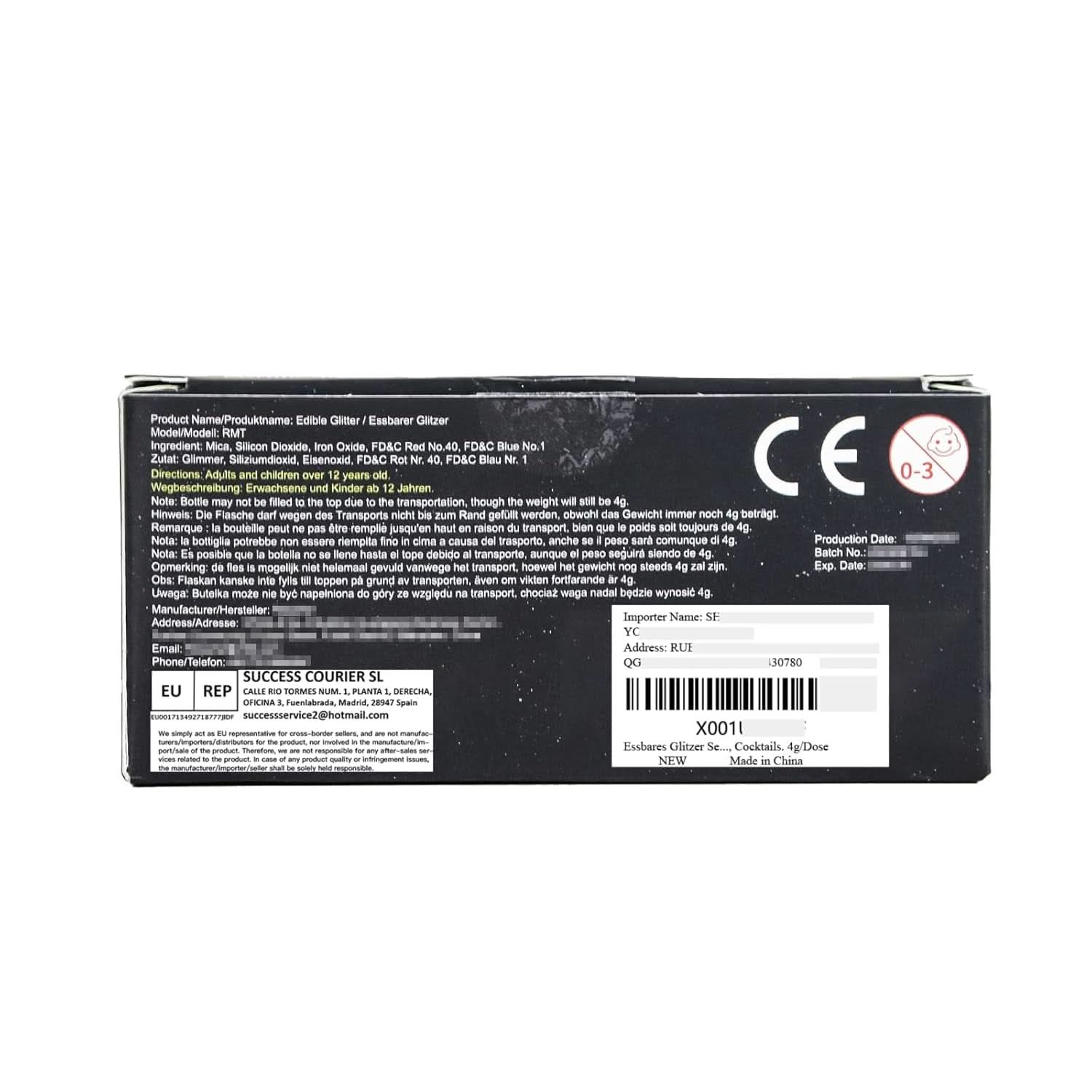 Glitter comestibil, diverse culori si cantitati Naty Shop