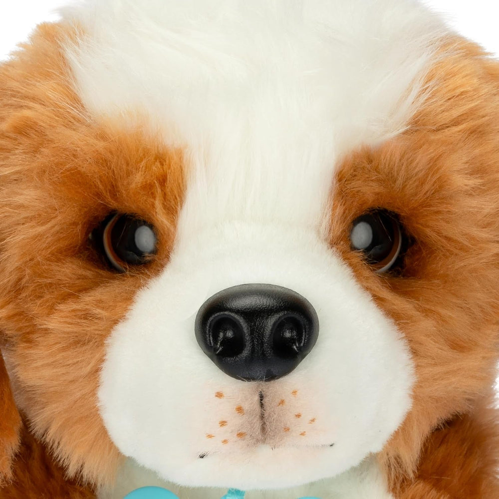 Little Live Pets My Really Real Puppy – Patches; Interaktiver Welpe; 60+ Geräusche/Reaktionen; realistisches Aussehen; 1 aus 72 Varianten; Spielset mit Transportbox; Batterien enthalten; ab 5 Jahren
