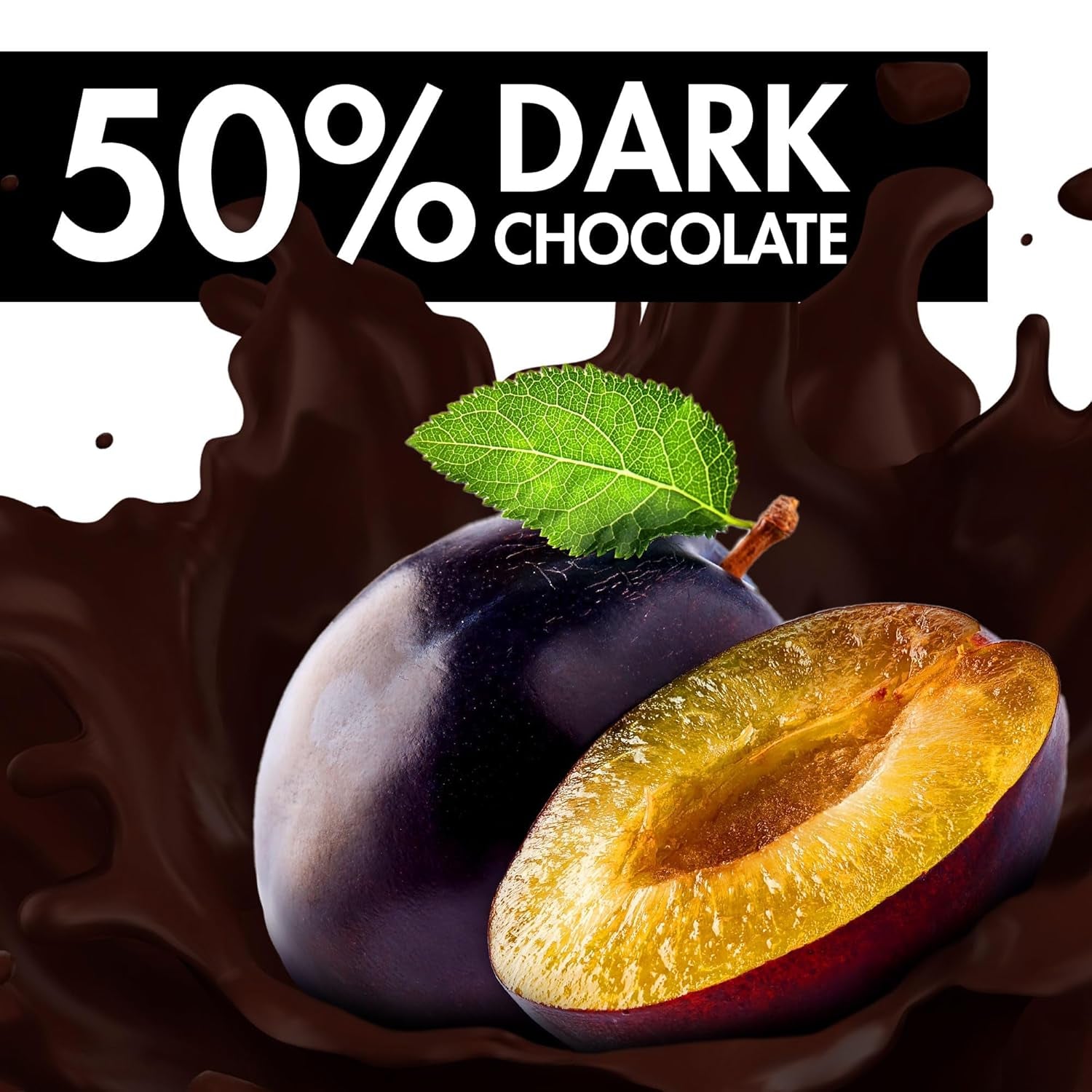 Pflaume auf Madeira – 220g – Marzipanspezialität mit Früchten und Alkohol – 8 dunkle Schokoladenmünzen mit Pflaumengelee und Madeirawein – Geschenkidee