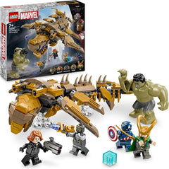 LEGO Marvel Avengers Vs. Leviathan-Bauspielzeugset mit Hulk und Captain America, Loki, Black Widow und Chitauri als Minifiguren, Avengers-Spielset für Jungen und Mädchen ab 7 Jahren. 76290 Bausätze Besuchen Sie den LEGO-Store. Standardtitel