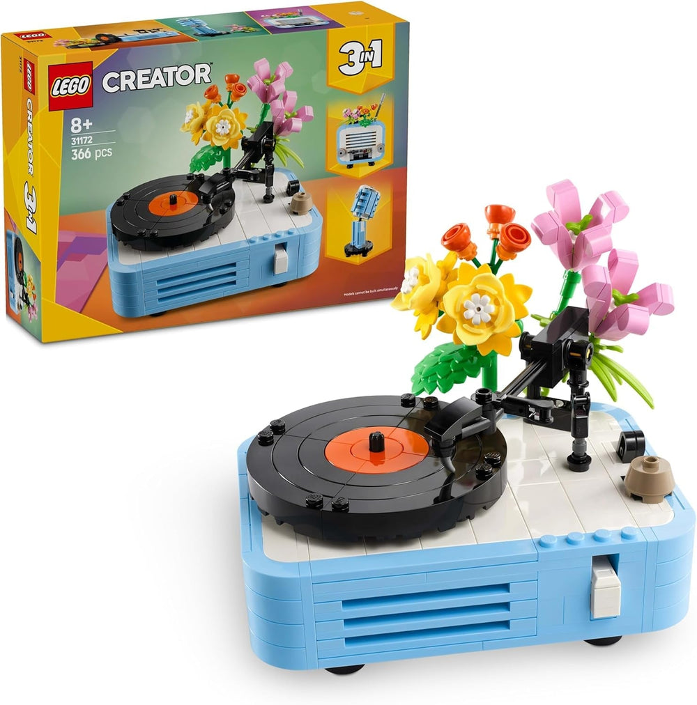 LEGO Creator 3In1 Disc-Player mit Blumen – umwandelbares Spielzeug in ein Radio oder Mikrofon – Musikspielzeug für Kinder – kreative Geschenkidee für Mädchen und Jungen ab 8 Jahren 31172 Bausets Besuche den LEGO-Store Standardtitel