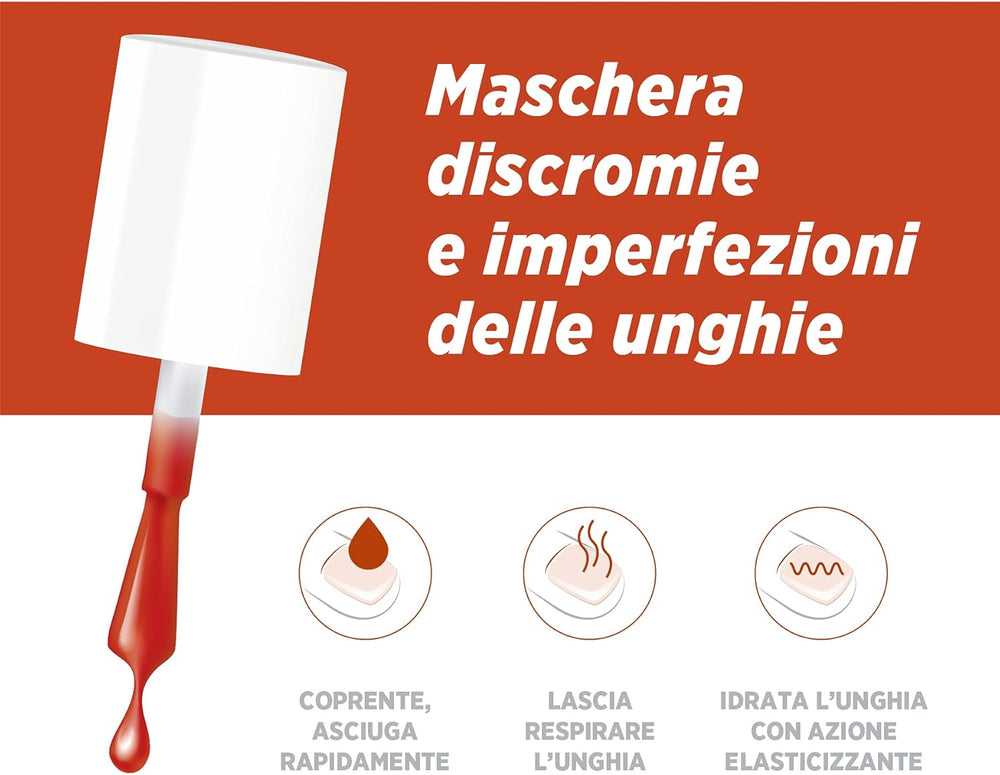 Microblock 3 in 1 Nagelpilz-Nagellack, dunkelorange, Nagelmittel gegen Nagelpilz, 5 ml, 16 Farben