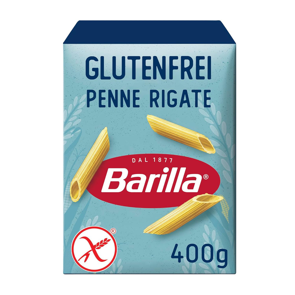 Penne Rigate Barilla glutenfreie Nudeln aus Reis und Mais – 1 Packung (1 x 400 g)