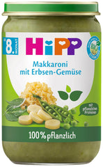 Hipp-Menüs 100 % pflanzlich Ab 8 / 10 Monate Mutter und Kind Naty Shop 220 Gramm Makkaroni mit grünen Bohnen und Spinat