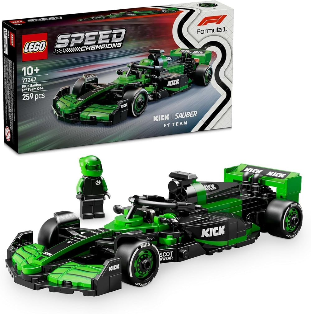 LEGO Speed Champions Mercedes-Amg F1 W15 Rennwagen – Formel-1-Minifiguren-Spielzeug – Automodell zum Sammeln und Bauen – Geschenk für Jungen und Mädchen ab 10 Jahren oder erwachsene Fans 77244 Bausätze Besuchen Sie den LEGO-Store Kick Sauber F1 Team C44 Rennwagen 77247