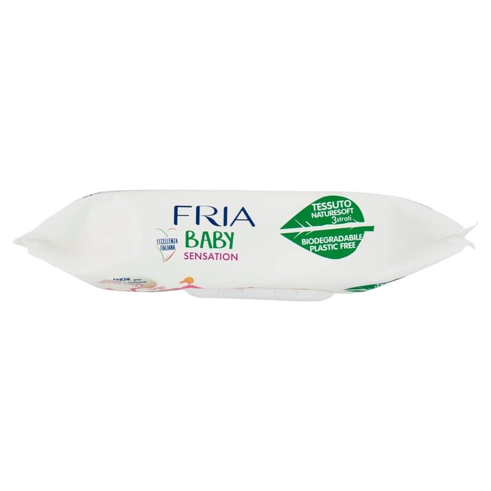 Fria Baby Sensation Tücher, mit hautberuhigender Sheabutter, dermatologisch getestet, Maxi-Sparpaket mit 840 Naty Shop Baby-Feuchttüchern