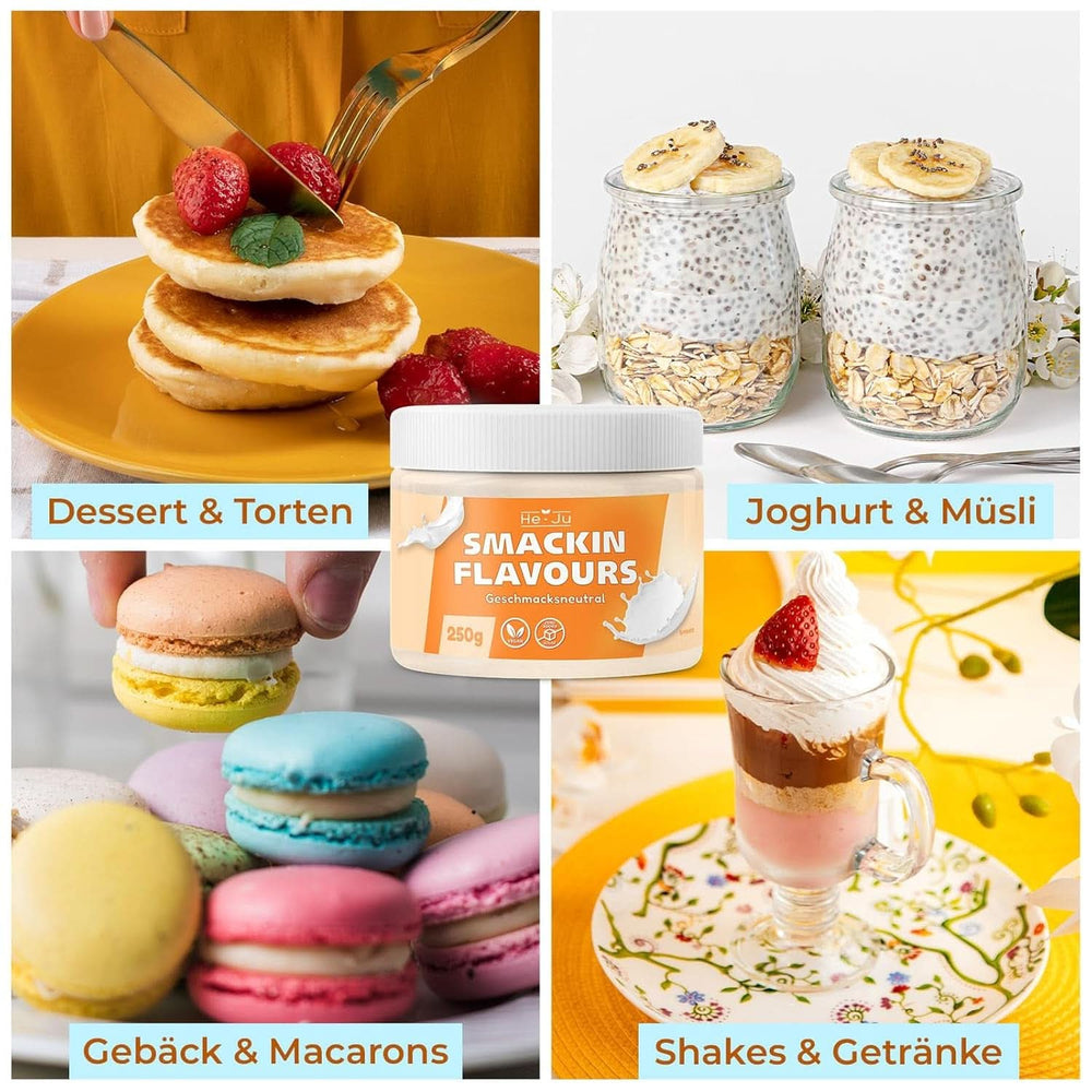 He-Ju, Pulver mit neutralem Geschmack, 250 Gramm Aromen Naty Shop