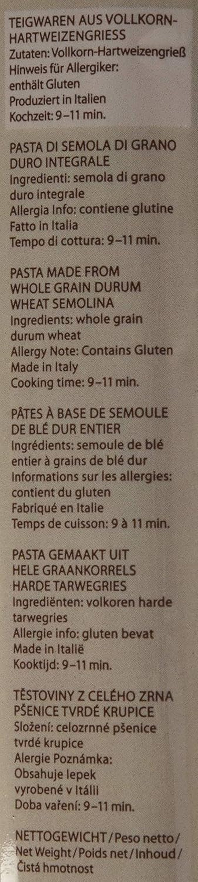 Spaghetti ganze Nudeln, 500 g