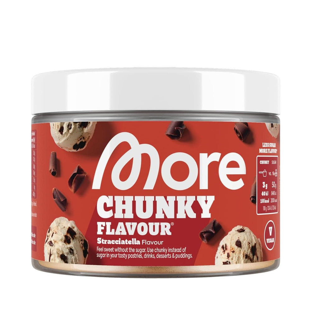 MEHR Chunky Flavour, Blueberry Cheesecake, Aromapulver zum Süßen mit Inulin und Laktase, 150 Gramm Süßstoffe Naty Shop 250 G (1Er Pack) Stracciatella