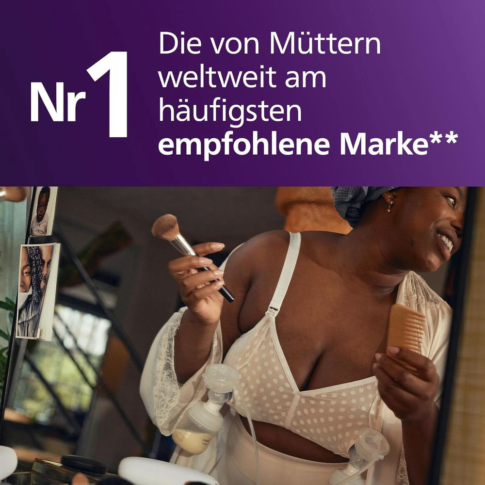 Elektronische Philips Avent Einzelmilchpumpe Premium - Mit Natural Motion Technologie, wiederaufladbarem Akku, Timer-Anzeige (Modell SCF396/31) Zubehör Essen und Stillen Bebe Naty Shop