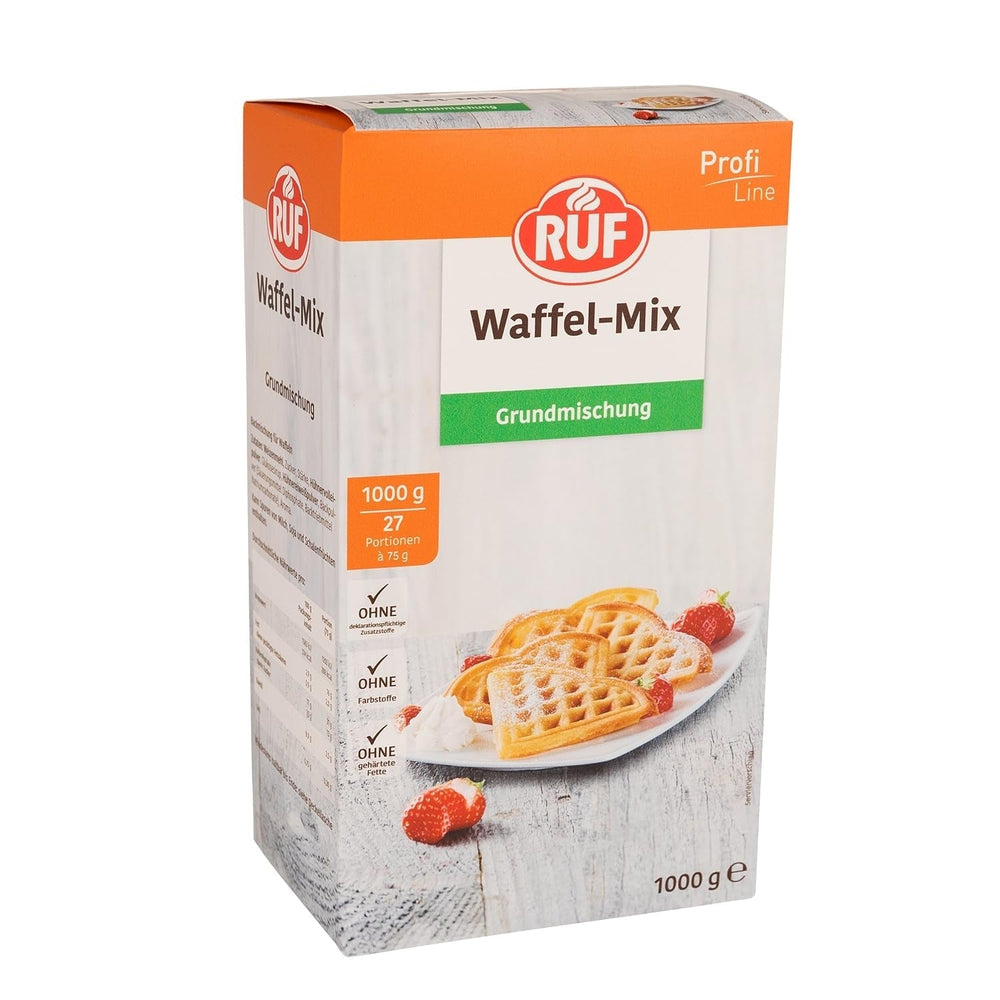 RUF Rührkuchen Backmischung, Nur Wasser & Öl Zugeben, Rezeptur Für Blechkuchen, Kastenkuchen, Muffins, Gugelhupf Und Tortenböden, 1X1000G Mischung zum Backen und Kochen Naty Shop Wafelteig 1 Kg (1Er Pack)