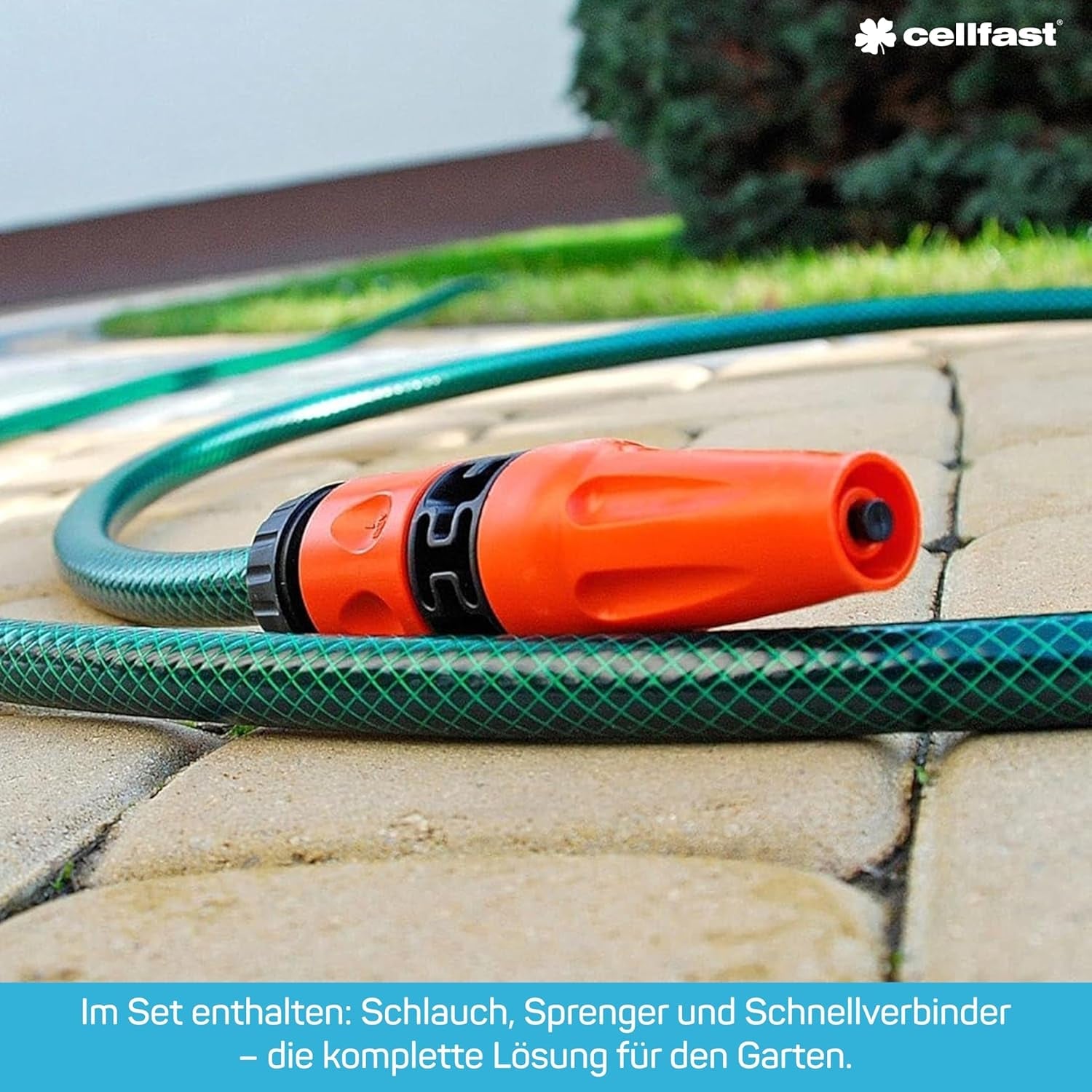 Set de aspersoare CELLFAST, aspersor de grădină, aspersor de gazon pentru flori și plante, conexiune rapidă, economic