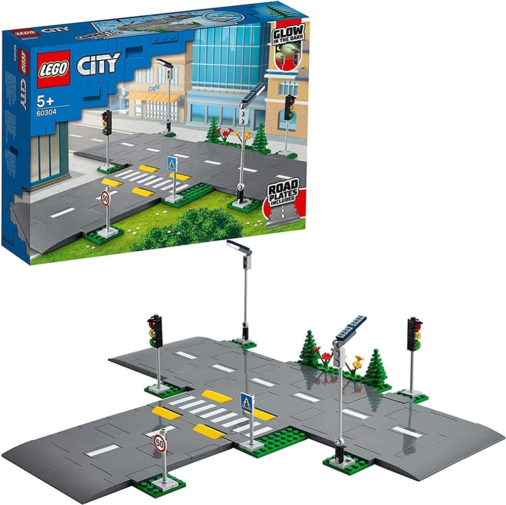 LEGO City Straßenkreuzung mit Ampel Bauset mit im Dunkeln leuchtenden Steinen 60304 Bausets Besuchen Sie den LEGO-Store Single