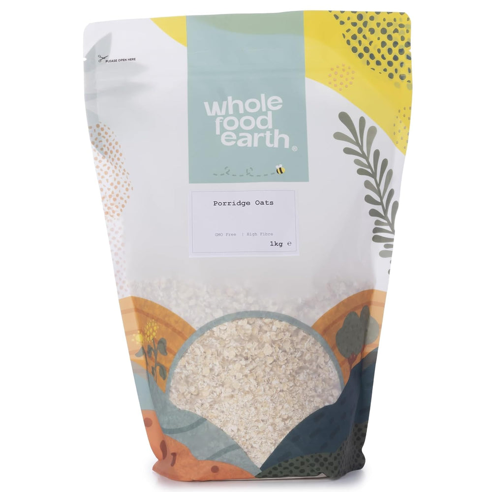 Wholefood Earth - Bio-Haferbrei 3 kg | GVO-frei | Vegan | Reich an Ballaststoffen